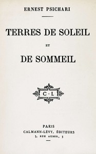 Cover of Terres de soleil et de sommeil