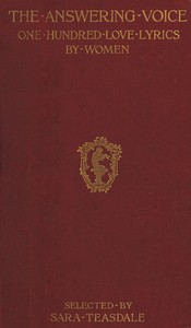 Cover of The answering voice : $b one hundred love lyrics by women