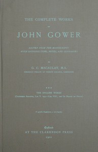 Cover of The complete works of John Gower, volume 3 : $b The English works