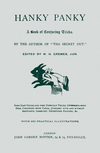 Cover of Hanky Panky : $b A book of conjuring tricks