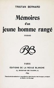 Cover of Mémoires d'un jeune homme rangé : $b roman