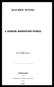 Cover of Rachel Dyer : $b A North American story