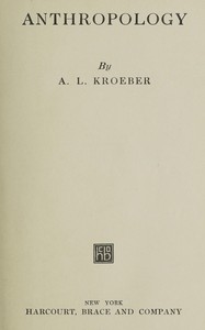 Cover of Anthropology