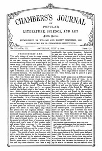 Cover of Chambers's journal of popular literature, science, and art, fifth series, no. 131, vol. III, July 3, 1886