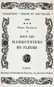 Cover of Sous les marronniers en fleurs
