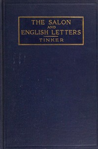Cover of The salon and English letters : $b Chapters on the interrelations of literature and society in the age of Johnson