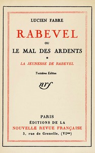 Cover of Rabevel, ou le mal des ardents, Volume 1 (of 3) : $b La jeunesse de Rabevel