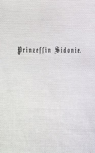 Cover of Prinzessin Sidonie (Band 1/3)