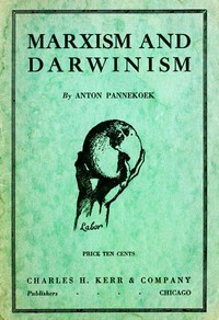 Cover of Marxism and Darwinism : $b Evidence, speeches, and papers in its favour
