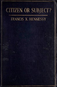 Cover of Citizen or subject?