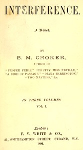 Cover of Interference : $b A novel, Vol. 1 (of 3)