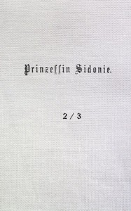 Cover of Prinzessin Sidonie (Band 2/3)