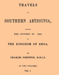 Cover of Travels in southern Abyssinia, Volume 1 (of 2) : $b through the country of Adal to the kingdom of Shoa