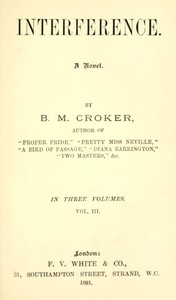 Cover of Interference : $b A novel, Vol. 3 (of 3)