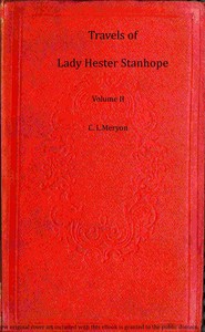 Cover of Travels of Lady Hester Stanhope, Volume 2 (of 3)