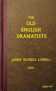 Cover of The old English dramatists