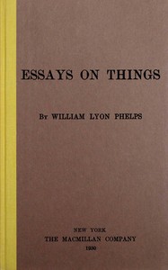 Cover of Essays on things