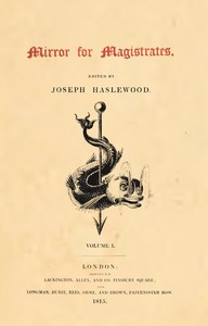 Cover of Mirror for Magistrates, Volume 1