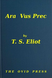 Cover of Ara vus prec