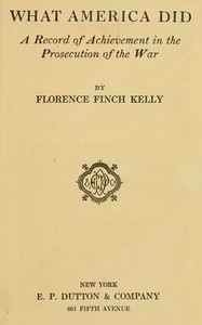 Cover of What America did : $b A record of achievement in the prosecution of the war