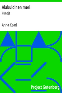 Cover of Alakuloinen meri : $b Runoja