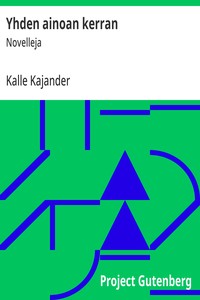 Cover of Yhden ainoan kerran : $b Novelleja