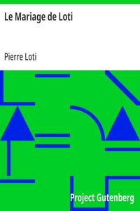 Cover of Le Mariage de Loti