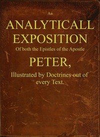 Cover of An analyticall exposition of both the Epistles of the Apostle Peter : $b Illustrated by doctrines out of every text