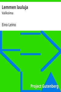 Cover of Lemmen lauluja : $b Valikoima