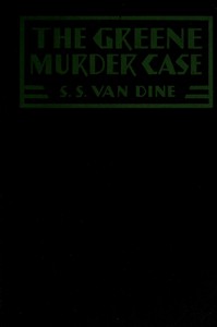 Cover of The Greene murder case