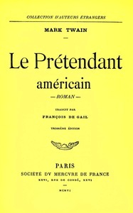 Cover of Le prétendant américain : $b roman