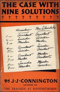 Cover of The case with nine solutions