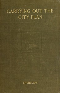 Cover of Carrying out the city plan : $b The practical application of American law in the execution of city plans