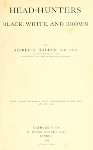 Cover of Head-hunters, black, white, and brown