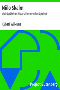 Cover of Niilo Skalm : $b Viisinäytöksinen historiallinen murhenäytelmä