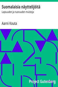 Cover of Suomalaisia näyttelijöitä : $b Lapsuuden ja nuoruuden muistoja