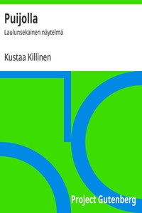 Cover of Puijolla : $b Laulunsekainen näytelmä