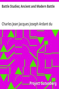 Cover of Battle Studies; Ancient and Modern Battle