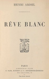 Cover of Rêve blanc