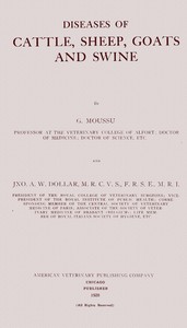 Cover of Diseases of cattle, sheep, goats and swine