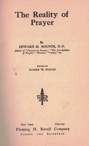 Cover of The reality of prayer