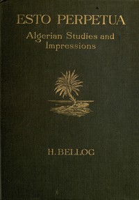 Cover of Esto perpetua : $b Algerian studies and impressions