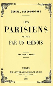 Cover of Les Parisiens peints par un Chinois