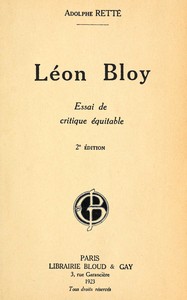 Cover of Léon Bloy : Essai de critique équitable