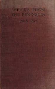 Cover of Letters from the peninsula, 1808-1812