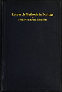 Cover of Research methods in ecology