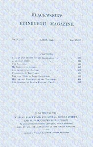 Cover of Blackwood's Edinburgh Magazine, Vol. 63, No. 390, April, 1848