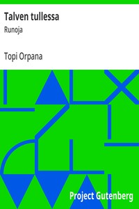 Cover of Talven tullessa : $b Runoja