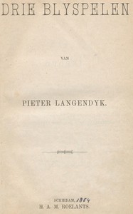 Cover of Drie blyspelen