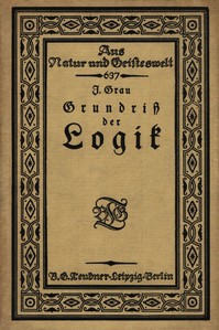 Cover of Grundriß der Logik